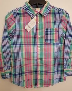 Gymboree long sleeve plaid shirt
